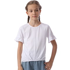 Kids  Cuff Sleeve Scrunch Bottom T-Shirt