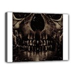 Skull Poster Background Canvas 16  x 12  (Framed)