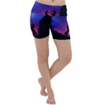 Unicorn Sunset Lightweight Velour Yoga Shorts