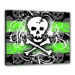 Deathrock Skull Canvas 20  x 16  (Stretched)