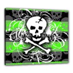 Deathrock Skull Canvas 24  x 20  (Stretched)
