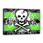 Deathrock Skull Canvas 18  x 12  (Stretched)