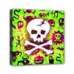 Deathrock Skull & Crossbones Mini Canvas 6  x 6  (Stretched)