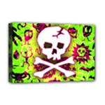 Deathrock Skull & Crossbones Deluxe Canvas 18  x 12  (Stretched)