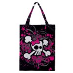 Girly Skull & Crossbones Classic Tote Bag