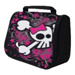 Girly Skull & Crossbones Full Print Travel Pouch (Small)