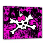 Punk Skull Princess Canvas 20  x 16  (Stretched)