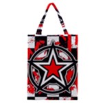 Star Checkerboard Splatter Classic Tote Bag