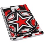 Star Checkerboard Splatter 5.5  x 8.5  Notebook