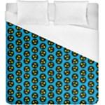 0059 Comic Head Bothered Smiley Pattern Duvet Cover (King Size)