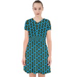 0059 Comic Head Bothered Smiley Pattern Adorable in Chiffon Dress