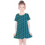 0059 Comic Head Bothered Smiley Pattern Kids  Simple Cotton Dress