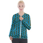 0059 Comic Head Bothered Smiley Pattern Casual Zip Up Jacket