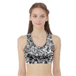 Camouflage BW Sports Bra with Border