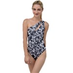 Camouflage BW To One Side Swimsuit