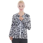 Camouflage BW Casual Zip Up Jacket