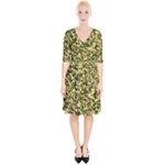 Camouflage Sand  Wrap Up Cocktail Dress