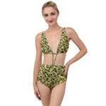 Camouflage Sand  Tied Up Two Piece Swimsuit