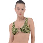 Camouflage Sand  Ring Detail Bikini Top