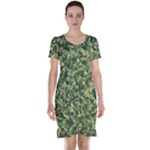 Camouflage Green Short Sleeve Nightdress