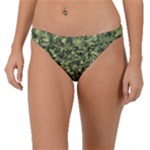 Camouflage Green Band Bikini Bottom
