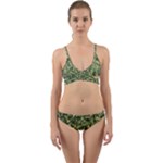 Camouflage Green Wrap Around Bikini Set