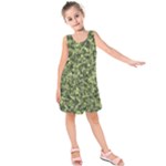 Camouflage Green Kids  Sleeveless Dress