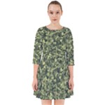 Camouflage Green Smock Dress