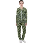 Camouflage Green Casual Jacket and Pants Set