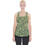 Camouflage Green Piece Up Tank Top