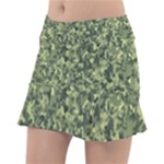 Camouflage Green Classic Tennis Skirt