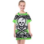 Deathrock Skull Kids  One Piece Chiffon Dress