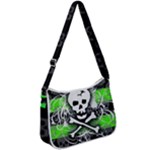 Deathrock Skull Zip Up Shoulder Bag