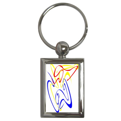 Byr Contour 2 Key Chain (Rectangle) from mytees Front
