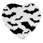 Deathrock Bats Ornament (Heart)