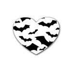 Deathrock Bats Rubber Coaster (Heart)
