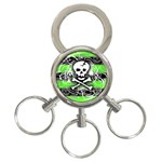 Deathrock Skull 3-Ring Key Chain