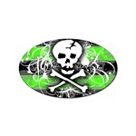Deathrock Skull Sticker Oval (100 pack)