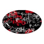 Emo Graffiti Magnet (Oval)