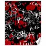 Emo Graffiti Canvas 11  x 14 