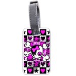 Emo Scene Girl Skull Luggage Tag (two sides)