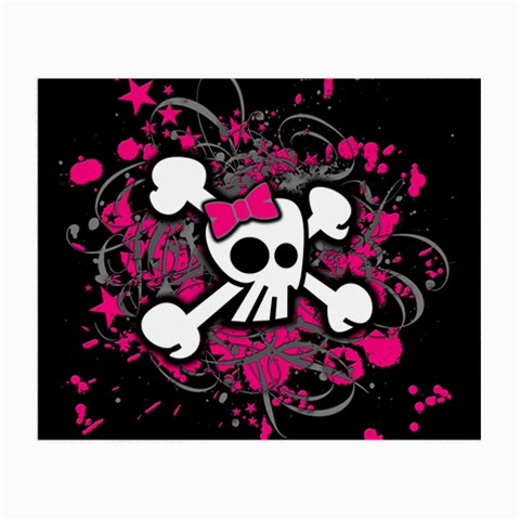 Girly Skull & Crossbones Glasses Cloth (Small) from mytees Front