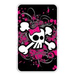 Girly Skull & Crossbones Memory Card Reader (Rectangular)