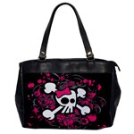 Girly Skull & Crossbones Oversize Office Handbag (One Side)