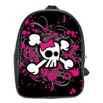 Girly Skull & Crossbones School Bag (XL)