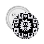 Gothic Punk Skull 2.25  Button