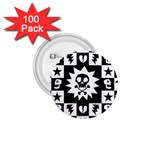 Gothic Punk Skull 1.75  Button (100 pack) 