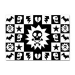 Gothic Punk Skull Sticker A4 (10 pack)