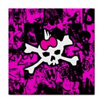Punk Skull Princess Tile Coaster