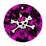 Punk Skull Princess Ornament (Round)